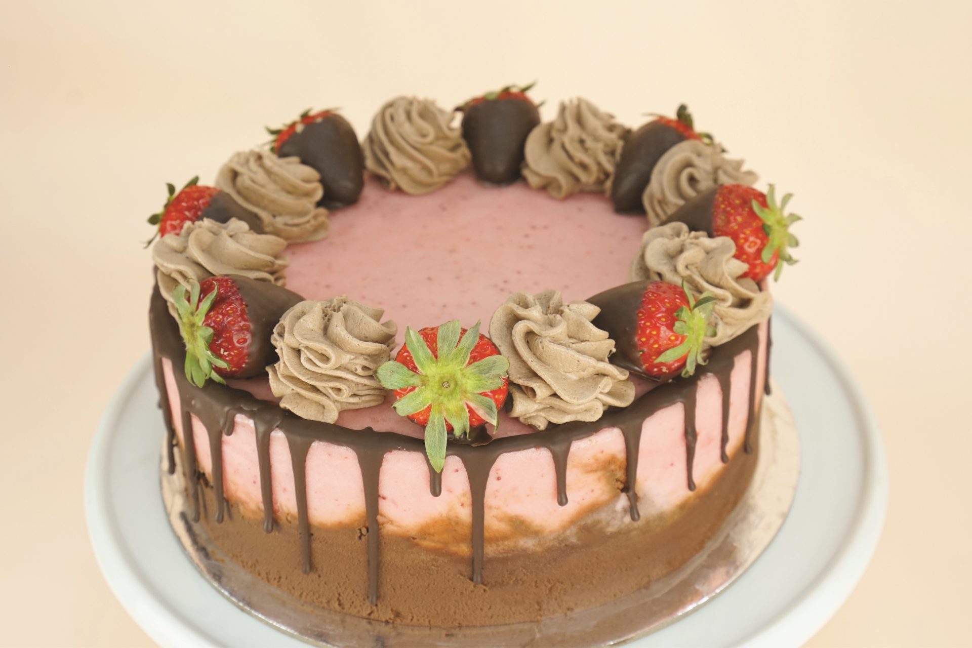 Choc Strawberry Gelato Cake